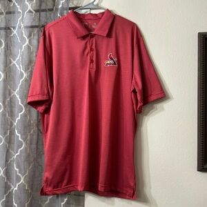 St Louis Cardinals Antigua striped polo size XL